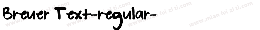 Breuer Text-regular字体转换